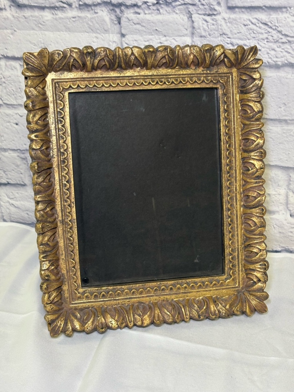 Antique Ornate Gold Gilt Baroque Style Picture Frame (11x13) Scroll Leaf Pattern - Picture 2 of 15